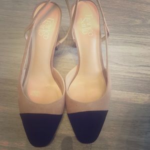 Franco Sarto two tone heels